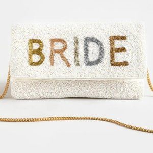 Bride Beaded Clutch purse